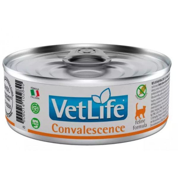 RAÇÃO ÚMIDA VET LIFE CONVALESCENCE PARA GATOS 85G