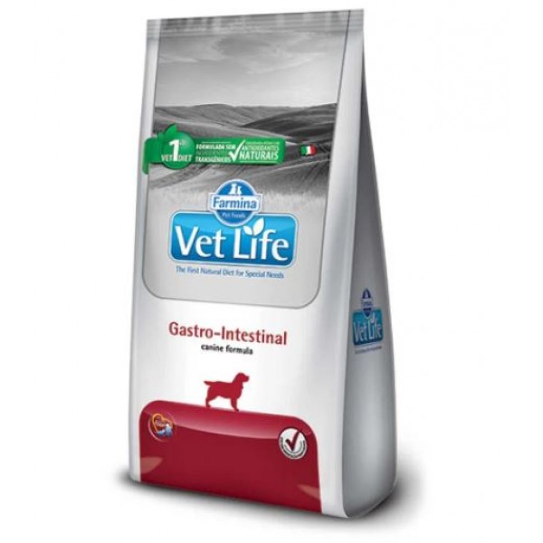 RAÇÃO VET LIFE CÃES GASTRO INTESTINAL 2KG