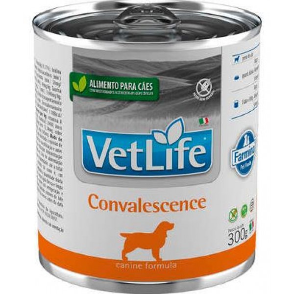 RAÇÃO ÚMIDA VET LIFE CONVALESCENCE PARA CÃES 300G