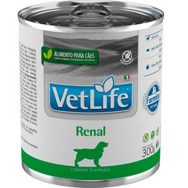 RAÇÃO ÚMIDA VET LIFE RENAL PARA CÃES 300G