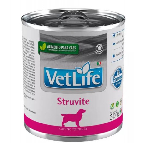 RAÇÃO ÚMIDA VET LIFE STRUVITE PARA CÃES 300G