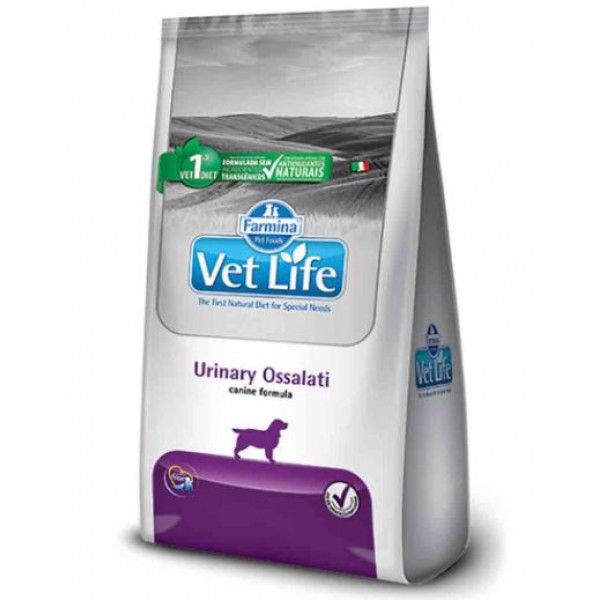 RAÇÃO VET LIFE URINARY OSSALATI PARA CÃES ADULTOS 2KG