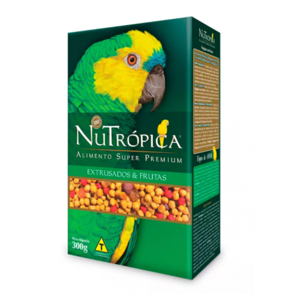 NUTRÓPICA PAPAGAIO EXTRUSADOS E FRUTAS