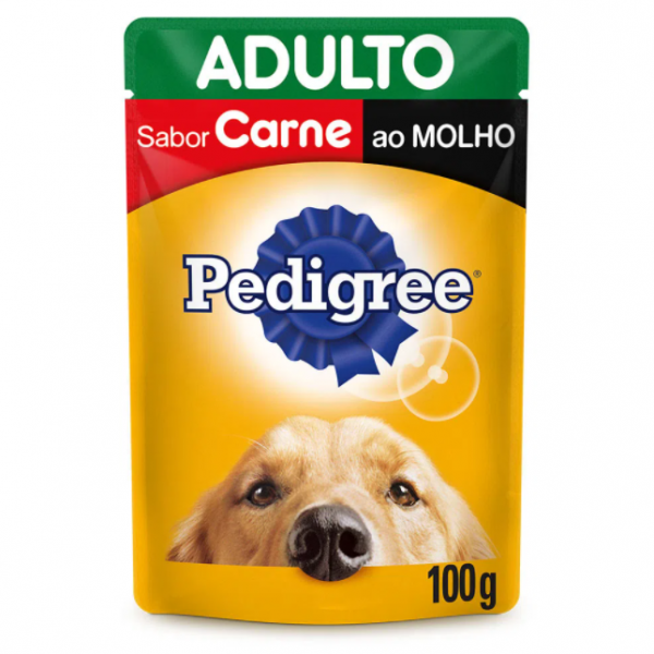 SACHÊ PEDIGREE CÃES ADULTOS CARNE AO MOLHO 100G