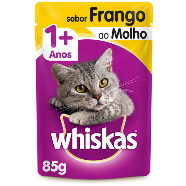 SACHÊ WHISKAS FRANGO AO MOLHO GATOS ADULTOS 85G