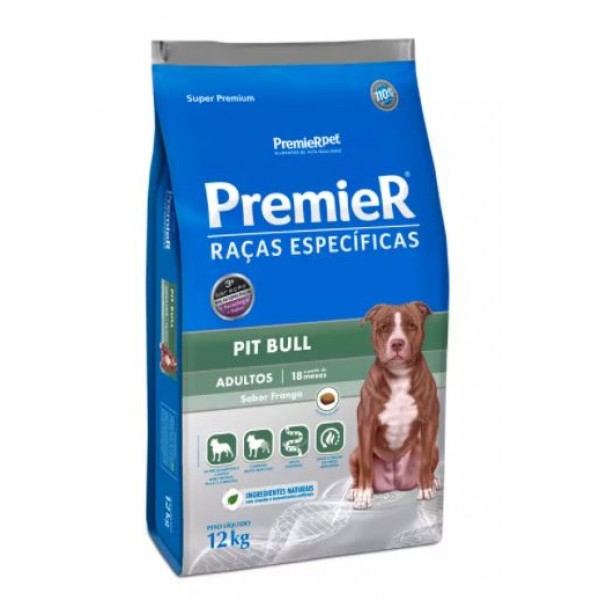 RAÇÃO PREMIER PIT BULL ADULTO 12KG