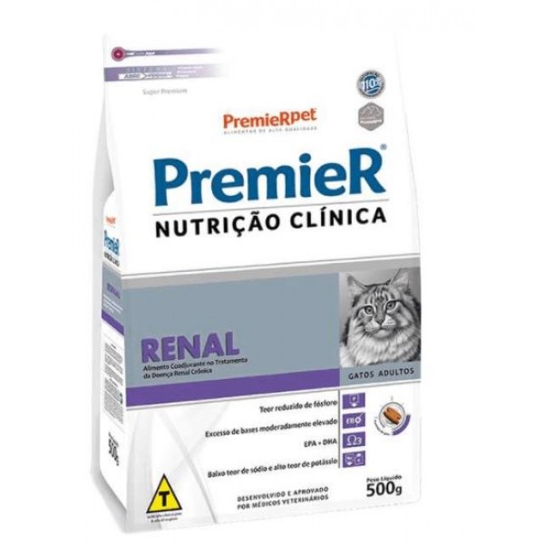 RAÇÃO PREMIER NUTRIÇÃO CLÍNICA GATOS ADULTOS RENAL