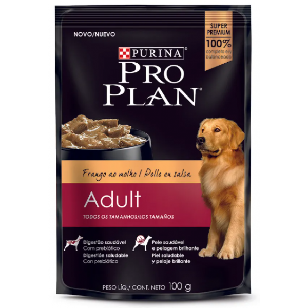 SACHÊ PROPLAN ADULTOS SABOR FRANGO AO MOLHO 100G