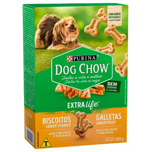 BISCOITO DOG CHOW CARINHOS INTEGRAL MINI SABOR FRANGO