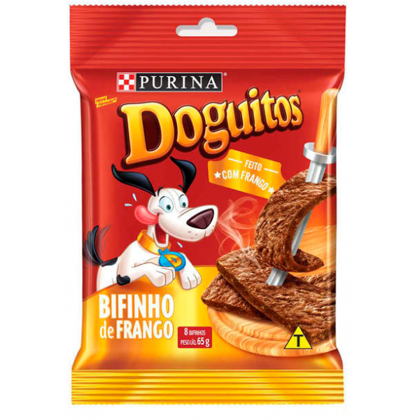 PETISCO DOGUITOS BIFINHO DE FRANGO PURINA 65G