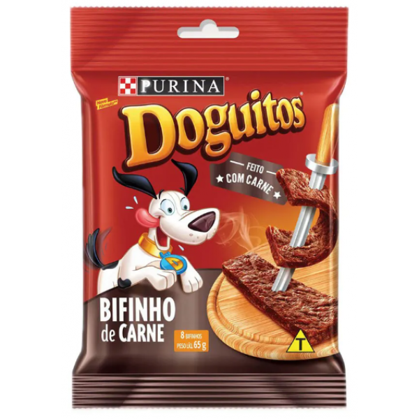 PETISCO DOGUITOS BIFINHOS DE CARNE PURINA 65G