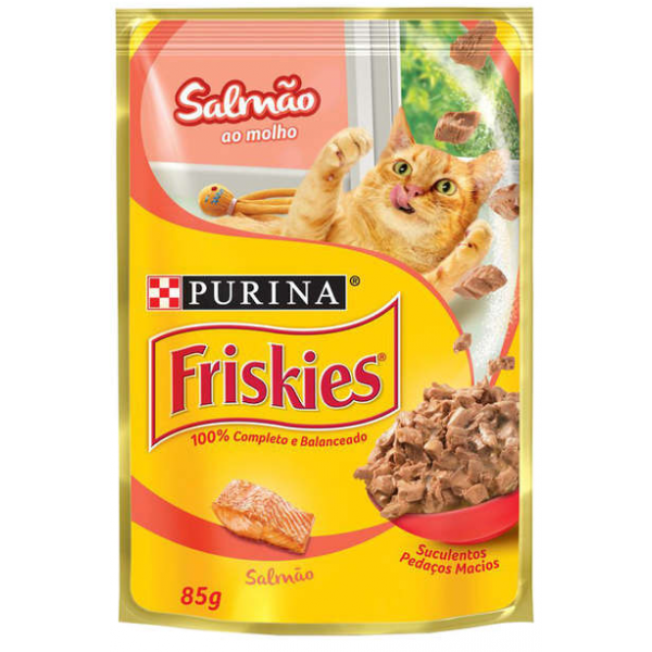 SACHÊ FRISKIES SABOR SALMÃO AO MOLHO 85G