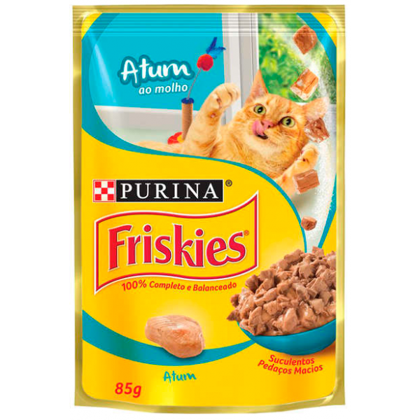 SACHÊ FRISKIES SABOR ATUM AO MOLHO 85G