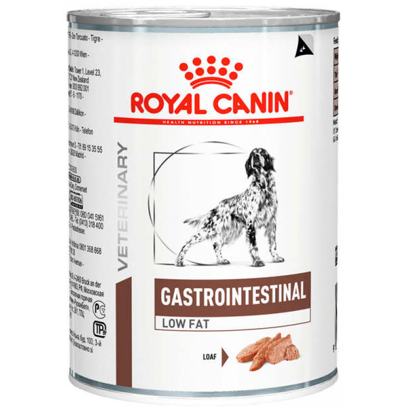 Racao Royal Canin Caes Gastro Intestinal Low Fat Lata Wet 410g