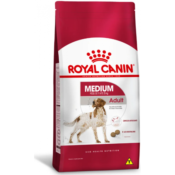 RAÇÃO ROYAL CANIN CÃES MEDIUM ADULTO 15KG