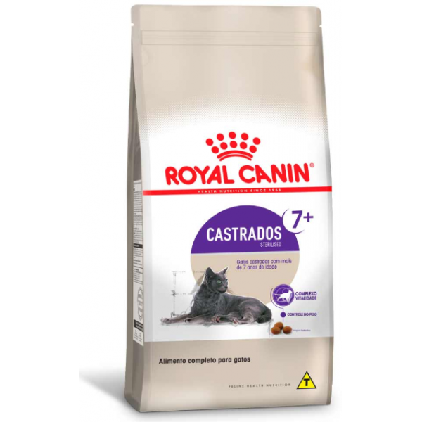 RAÇÃO ROYAL CANIN GATOS STERILISED 7+ 