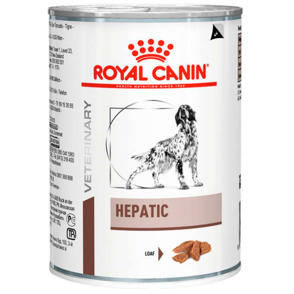 RAÇÃO ROYAL CANIN CÃES HEPATIC LATA WET 420G