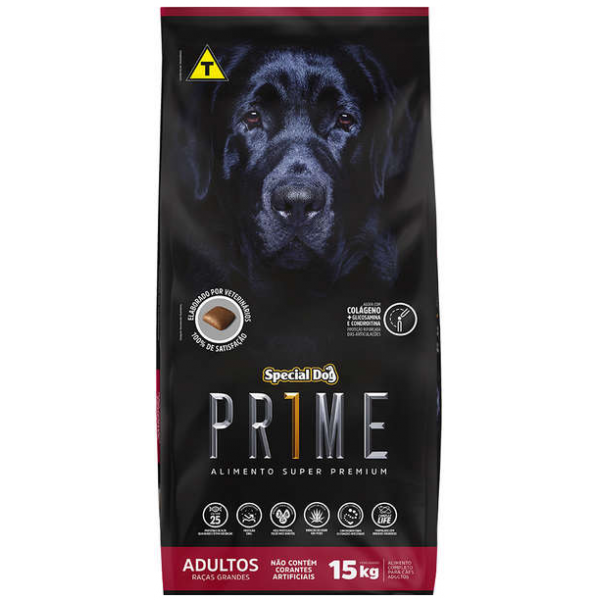 RAÇÃO SPECIAL DOG PRIME CÃES ADULTOS DE RAÇAS GRANDES 15KG