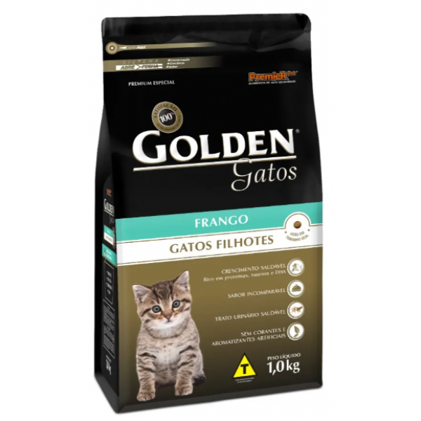 RAÇÃO GOLDEN GATOS FILHOTES FRANGO