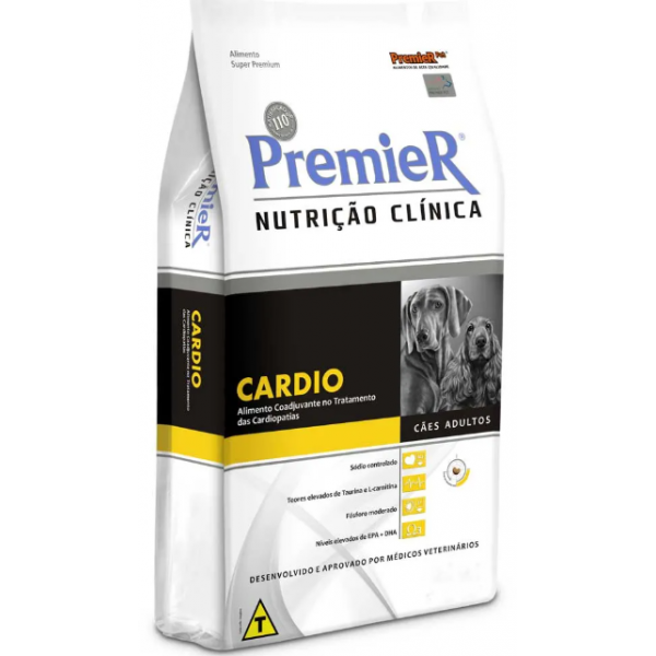 RAÇÃO PREMIER CÃES NUTRIÇÃO CLÍNICA CARDIO 2KG