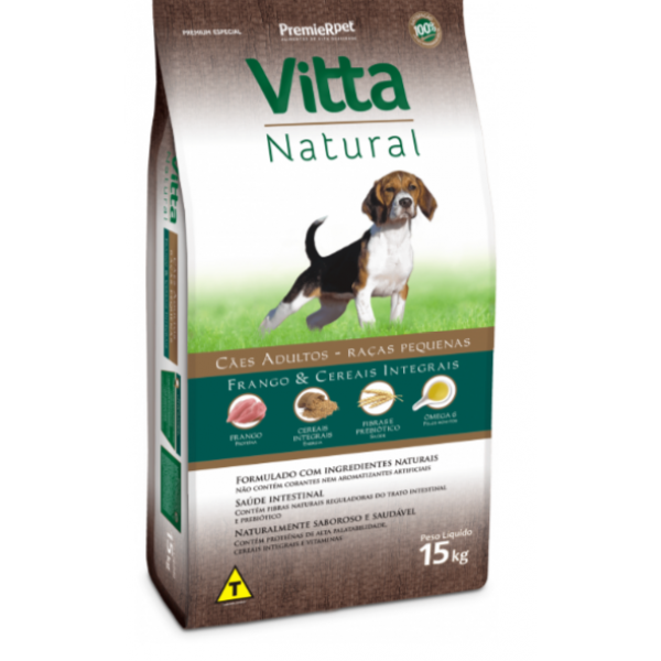 RAÇÃO VITTA NATURAL CÃES ADULTOS RAÇAS PEQUENAS FRANGO